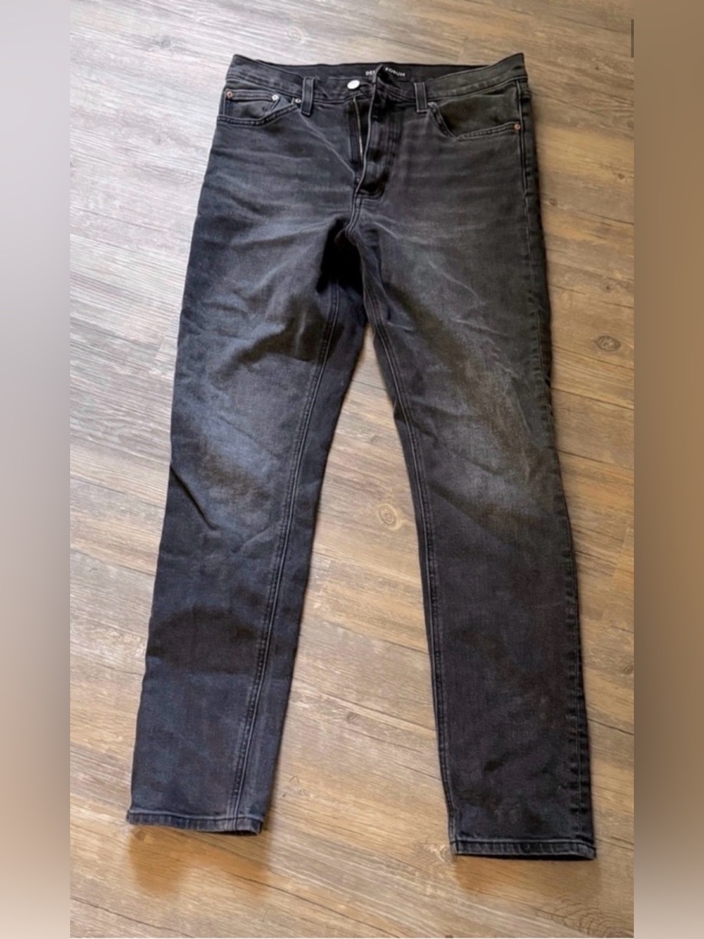 Denim Forum The 80s Bardot High Rise Slim Black Size 29